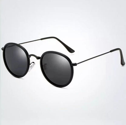 Premium Pilot Polarized Sunglasses – Unisex Metal Round Frame for Driving & Everyday Style