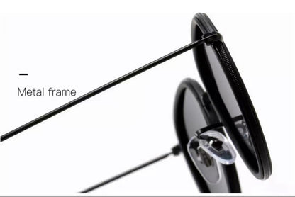 Premium Pilot Polarized Sunglasses – Unisex Metal Round Frame for Driving & Everyday Style