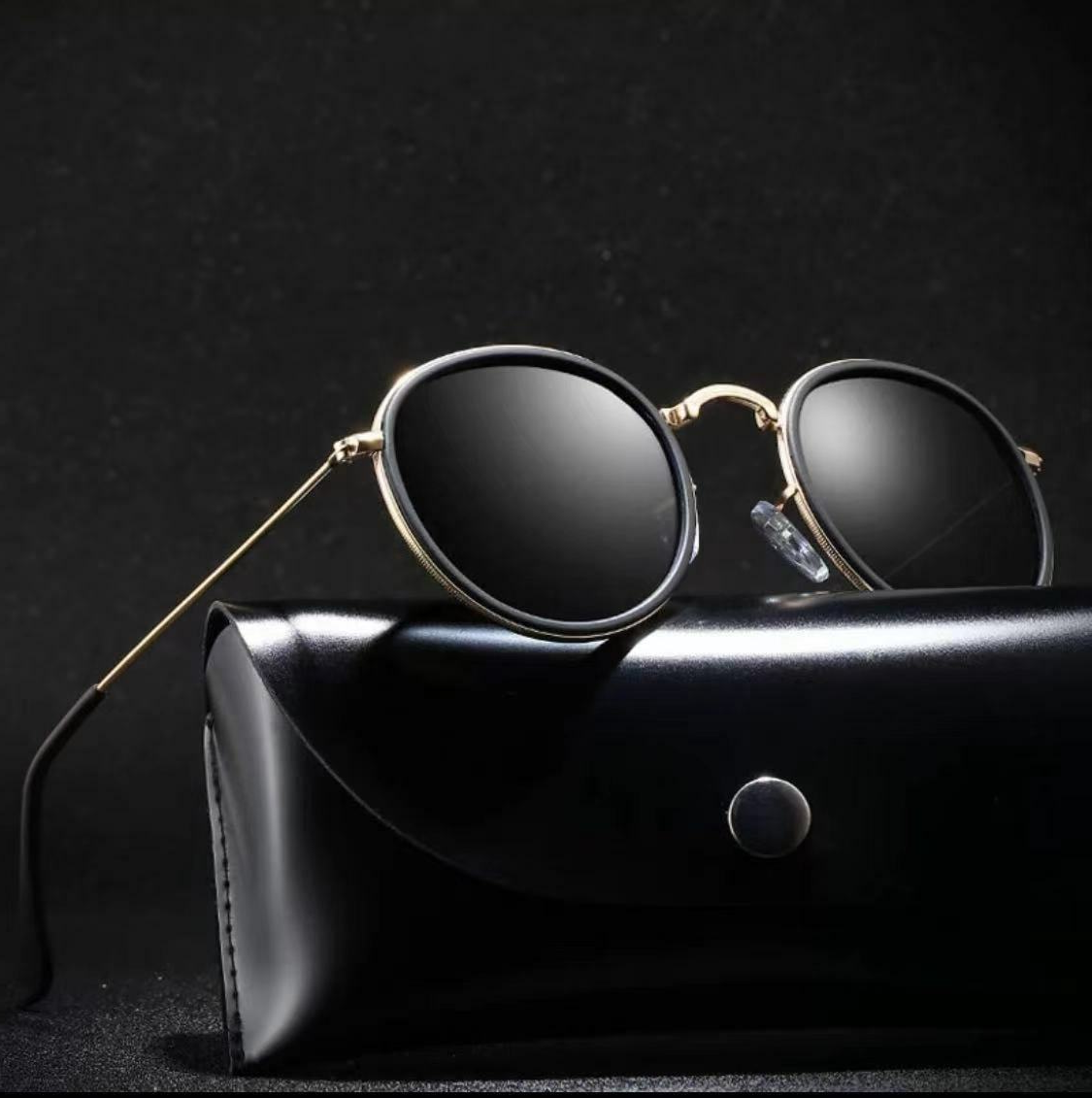 Premium Pilot Polarized Sunglasses – Unisex Metal Round Frame for Driving & Everyday Style
