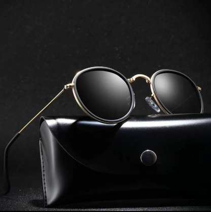 Premium Pilot Polarized Sunglasses – Unisex Metal Round Frame for Driving & Everyday Style