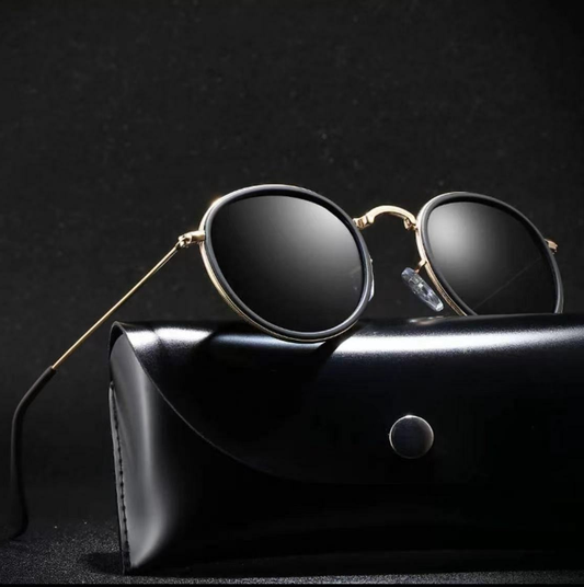 Premium Pilot Polarized Sunglasses – Unisex Metal Round Frame for Driving & Everyday Style