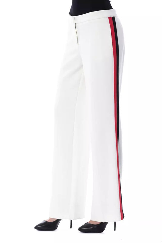 BYBLOS White Polyester Women's Pant