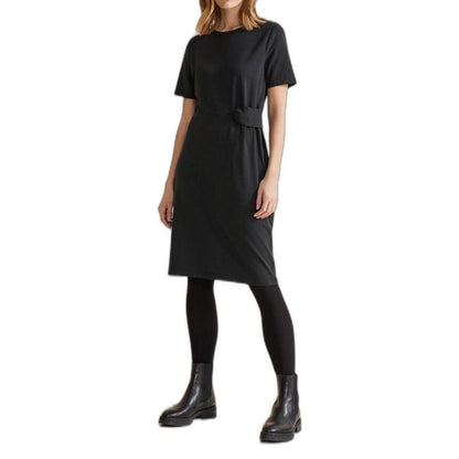 Street One Black Cotton Midi