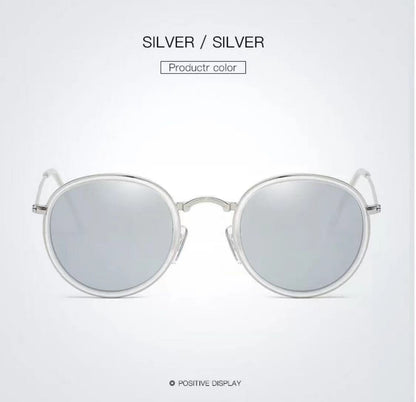 Premium Pilot Polarized Sunglasses – Unisex Metal Round Frame for Driving & Everyday Style