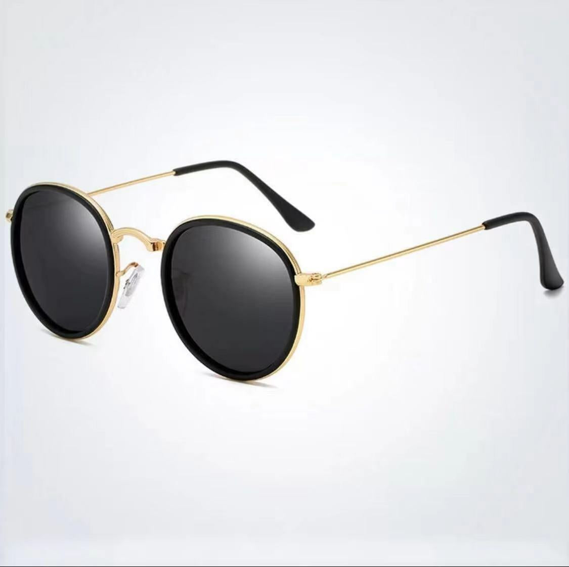 Premium Pilot Polarized Sunglasses – Unisex Metal Round Frame for Driving & Everyday Style