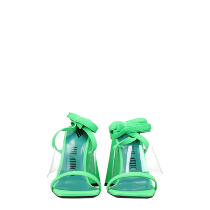 The Attico Transparent Leather Flat Sandals