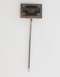 Dolce & Gabbana Silver Tone Logo Plaque Lapel Men Accessory Brooch Pin