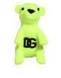Dolce & Gabbana Neon Green Bear Embroidered Logo Men Keychain Clasp  Keyring
