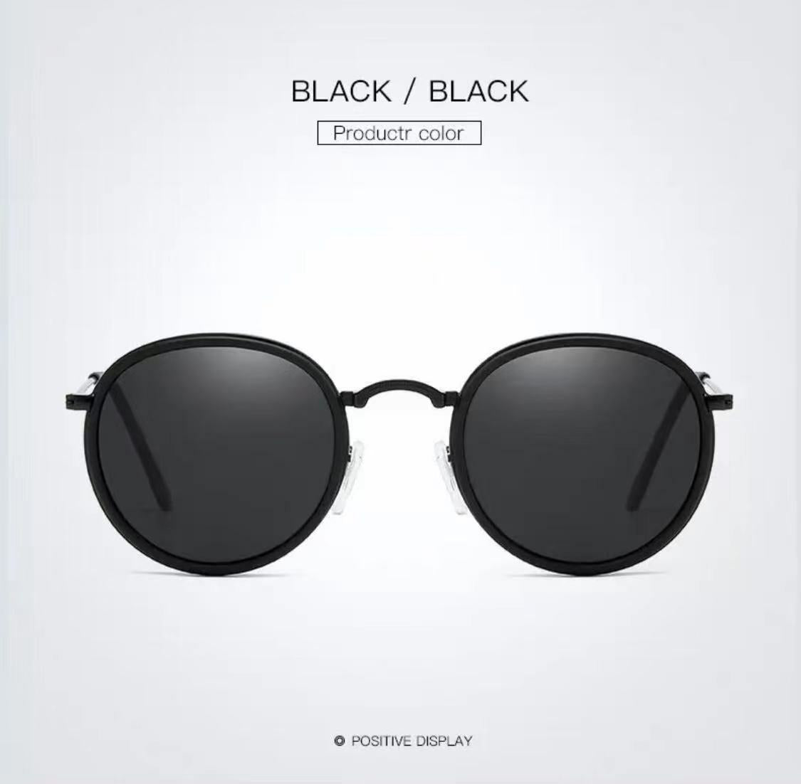 Premium Pilot Polarized Sunglasses – Unisex Metal Round Frame for Driving & Everyday Style
